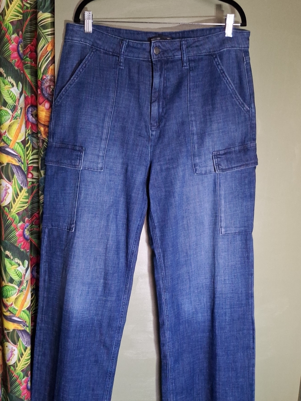 Simply Vera Vera Wang Indigo Wide-Leg Cargo Jeans